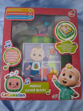 CoComelon Musical Clever Blocks Nursery Rhyme Clip Set, Plays 6 Songs, 18 Mo