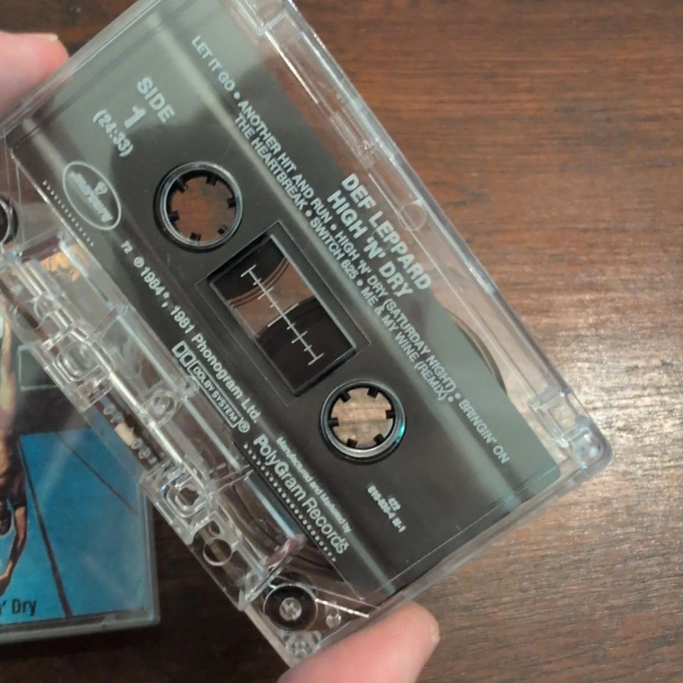 Def Leppard- High'n'Dry- Cassette Tape 1981 Phonogram Records Mint Tape - Image 2 of 3