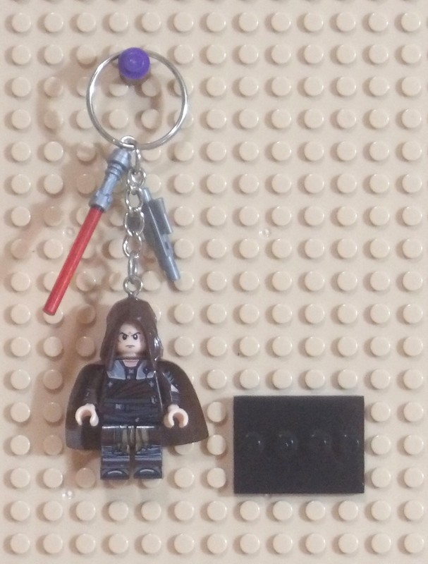 Minifigure Keychain Custom Star Wars Star Killer Galen Merek w/Charms New