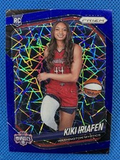 2025 #149 Kiki Iriafen Panini Prizm Blue Velocity Rookie Variation Prizm RC