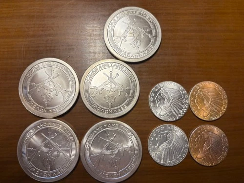 6) Troy OZs (5-Silver Bullets / Silver Shields & 4-¼ OZs .999 Fine