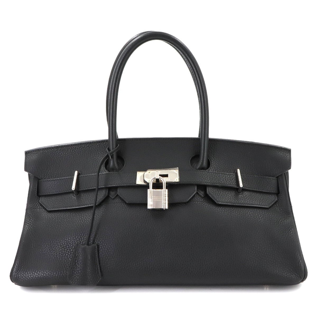 HERMES Shoulder Birkin 42 Taurillon Clemence Black Hand Bag Purse