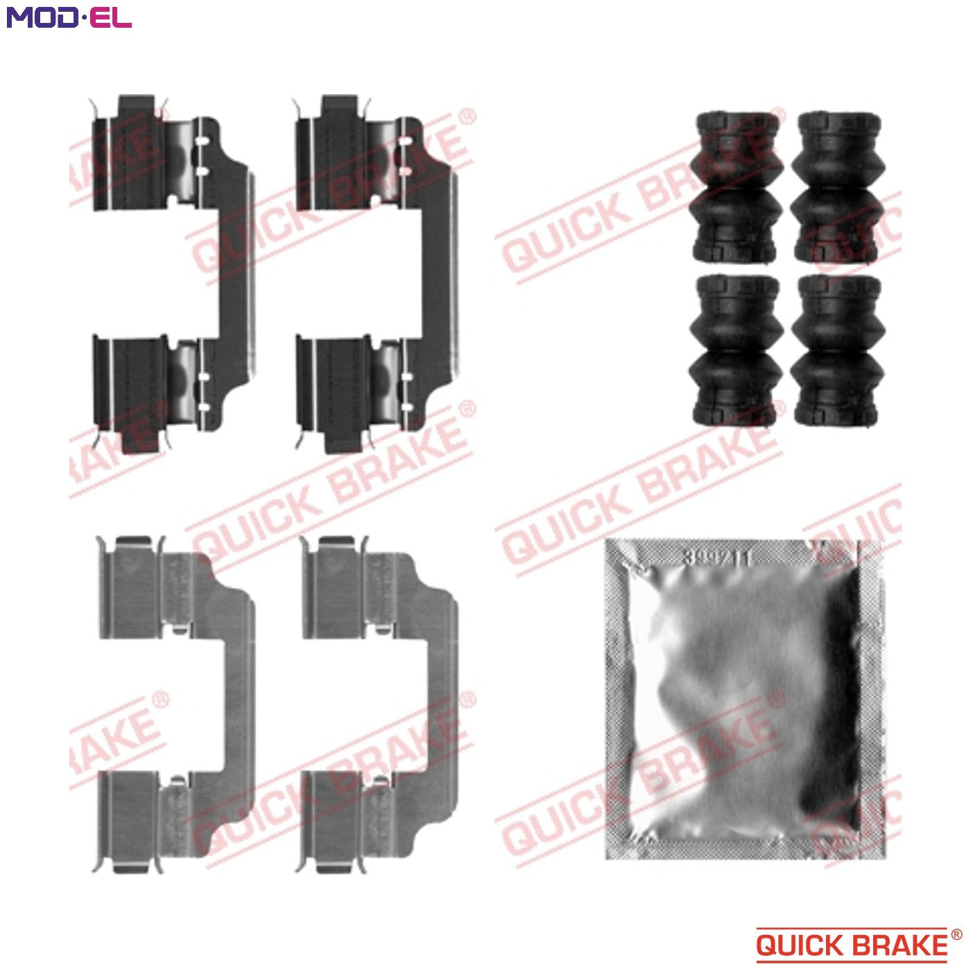 ACCESSORY KIT DISC BRAKE PAD 109-1861 FOR FORD TRANSIT/COURIER/B460/Box/MPV 1.0L