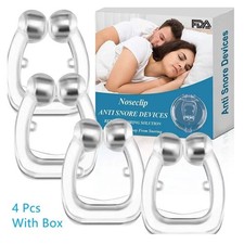 Magnetic Anti Snore Nose Clip Silicone Stop Snoring Sleep Aid with Case