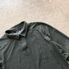 Arc’teryx Shirt Mens XL Green Captive 1/4 Snap Long Sleeve Polo Outdoors Hiking