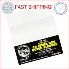 Crystal-Clear Resealable CD Jewel Case Sleeves   2 mil Archival-Grade Protection