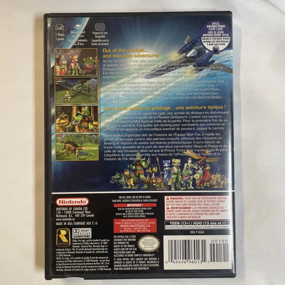 Star Fox Adventures - Nintendo Gamecube - Complete in Box CIB. Tested! Works - Image 2 of 4