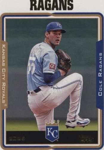 2025 Topps Finest #122 Cole Ragans Sky Blue Refractor /250 
