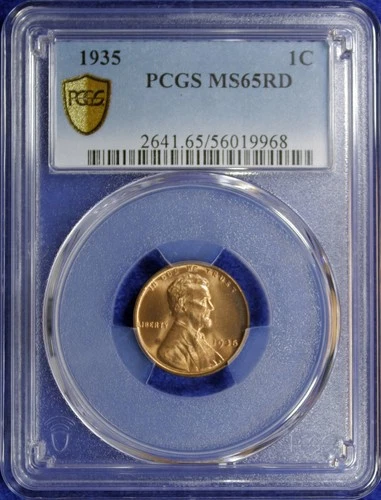 1935 1C PCGS MS 65 RD Lincoln Wheat Cent (2532420)