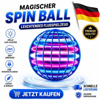   Flying UFO Ball mit LED-Lichtern   Magischer schwebender Spinner für Kinder &