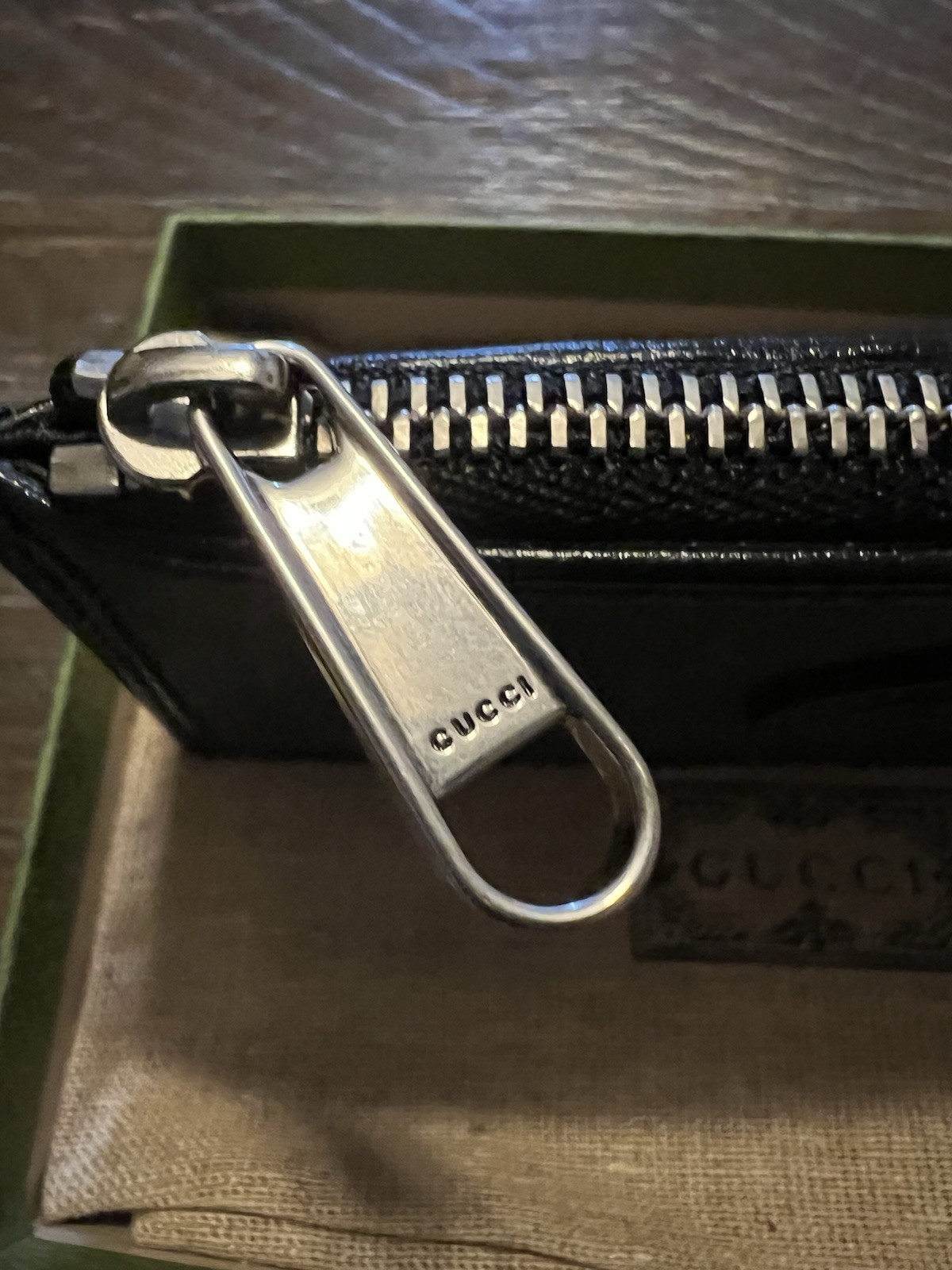 Authentic Gucci Card Case Interlocking G  Black S… - image 6
