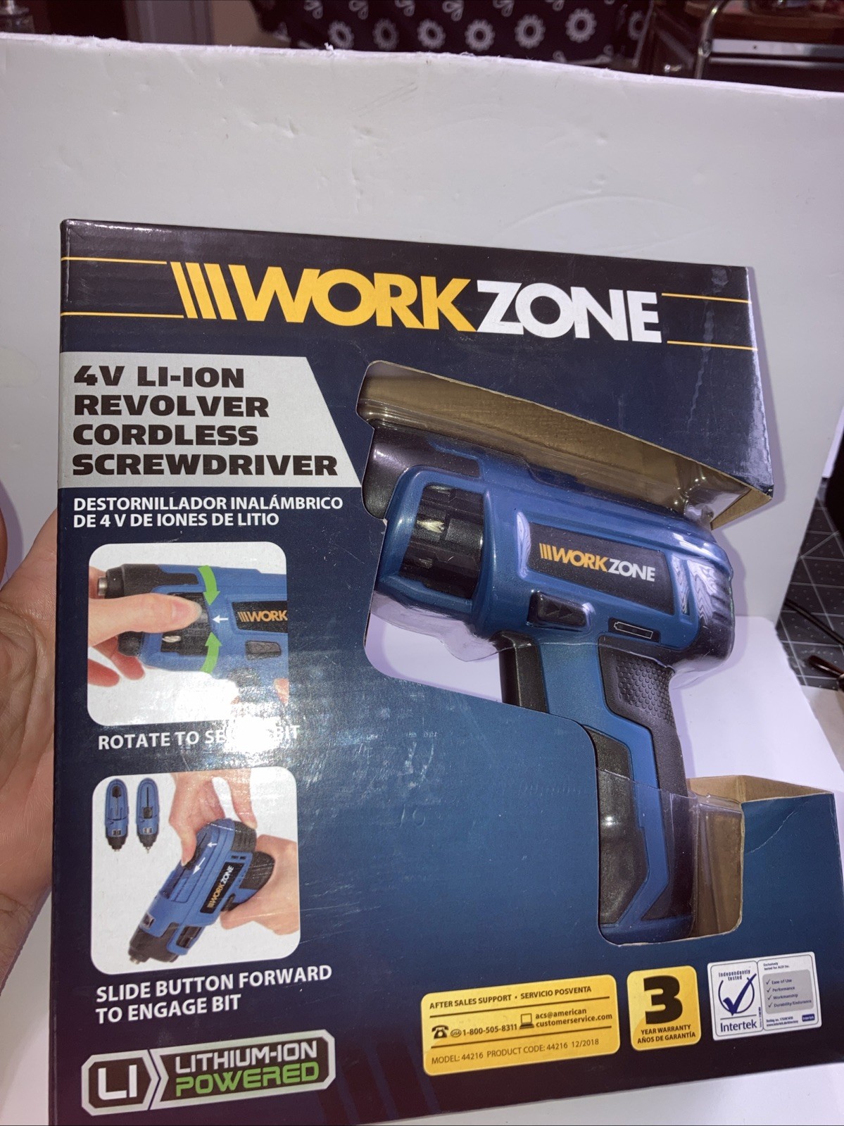 WORKPRO 4V Electric Screwdriver, Rechargeable Cordless Screwdriver Set w/35 Bits