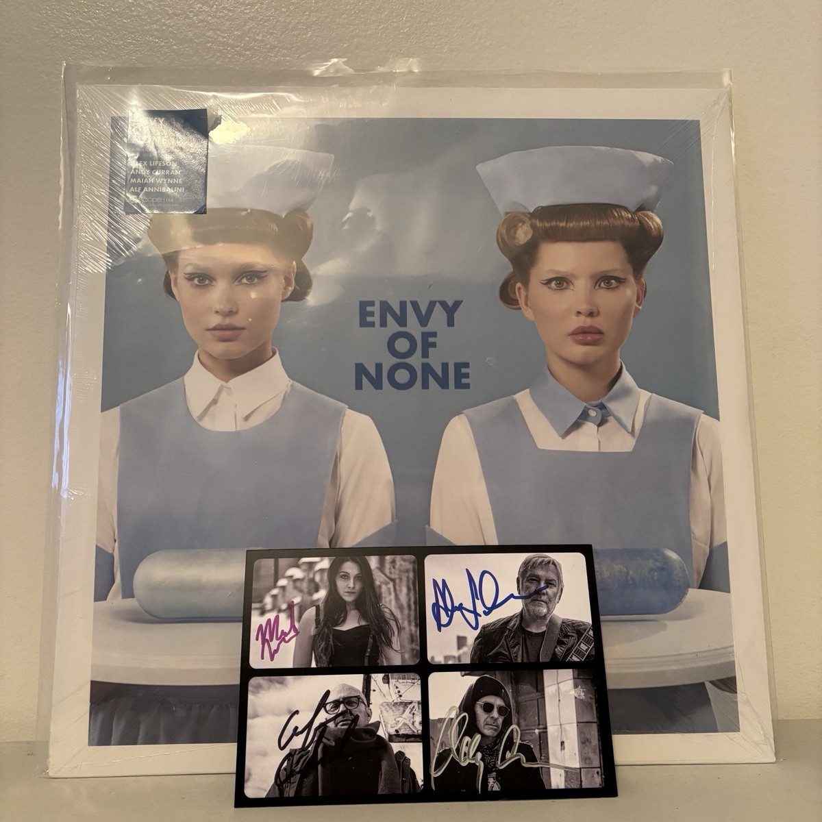 ENVY OF NONE,新品,Alex Lifeson,直筆サイン入,RUSH Envy Of None New Sealed Vinyl & Signed Postcard Alex Lifeson of