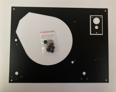 Thorens TD... für 160 165 166 MKII MKIV Deckplatte Face Plate Abdeckung BLACK BL