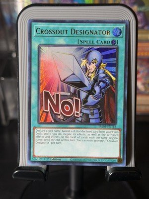 Crossout Designator RA05-EN118 New Art Ultra Rare Rarity Collection V Yugioh! NM