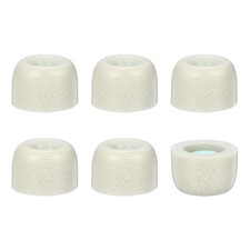 3Pair/6Pcs Memory Foam Earbud Replacement Tips W/ Nano-Coating, Gray/Blue L 