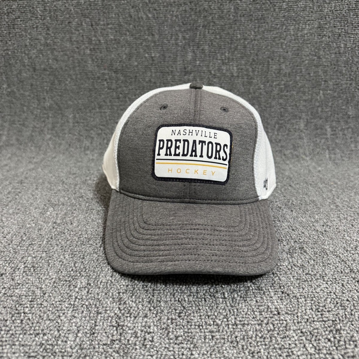 '47 Brand Nashville Predators Trucker Strapback Gray White One Size NHL Hat
