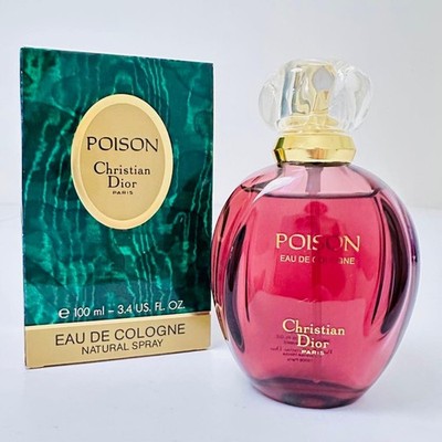 Vintage Poison Christian Dior 100mL 3.4oz Eau de cologne SPRAY Perfume W/box