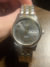 Reloj Timex Indiglow WR 30M Hombre Charles Street V8 Funciona Batería Nueva