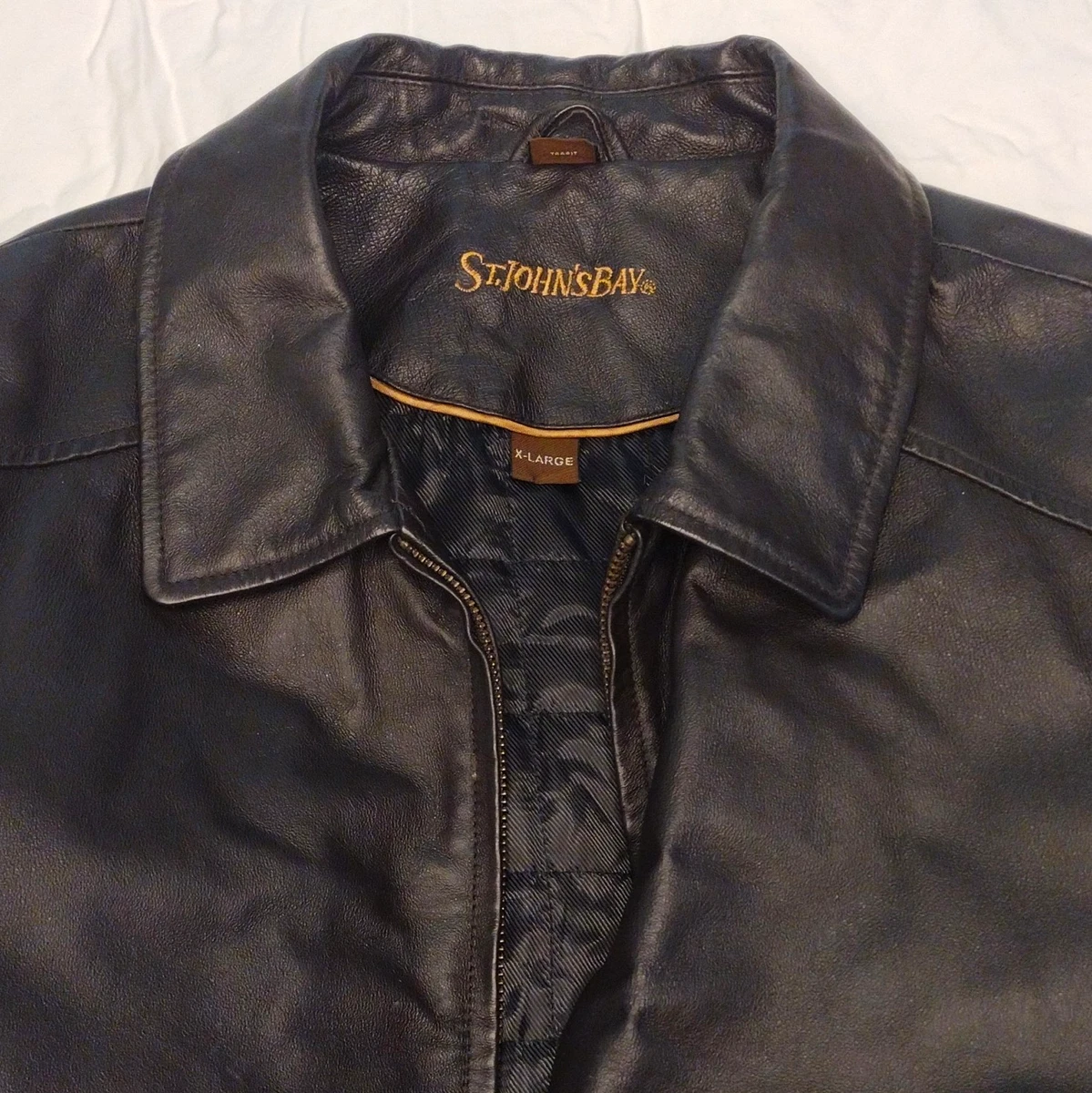 St. John's Bay Leather Outer Shell Coats, Jackets & Vests for Men