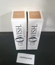 GLOWISH by HUDA BEAUTY MultiDew Skin Tint 1.35 fl oz LIGHT MEDIUM 04 x2