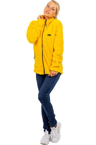 Reichstadt Mujer Suave Peluche Polar Chaqueta Cuello Soporte Cremallera Bolsillos Droga - Imagen 33 de 103