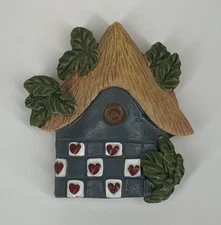 Vintage Birdhouse 2" Magnet Hearts Leaves House Resin Refrigerator Desk Locker