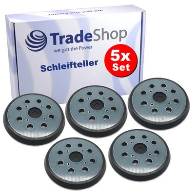 5x 125mm Klett Schleifteller 4 Loch für AEG EX 125 E,ES,Milwaukee ROS 125,M18BOS