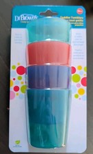DR. BROWN'S TODDLER TUMBLERS 18M . 4 TODDLER CUPS BRAND NEW