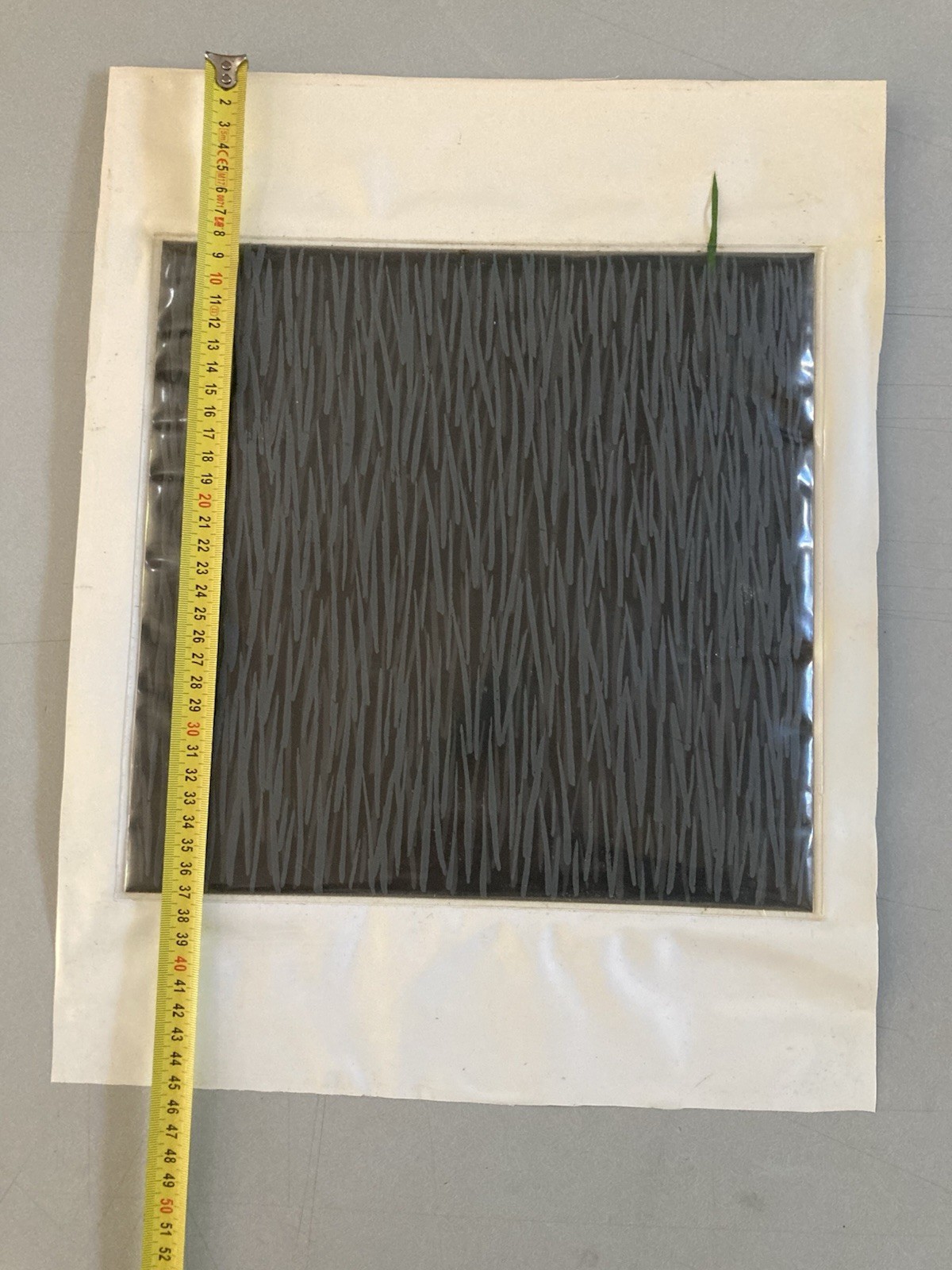 Composition Strand Grass Plastic Circa 1990 Contemporary Art To Identify XXIth