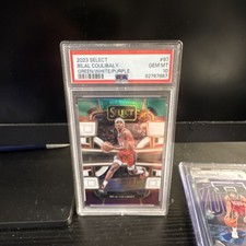 2023-24 Panini Select - Concourse Bilal Coulibaly #97 Green White Purple Prizm 