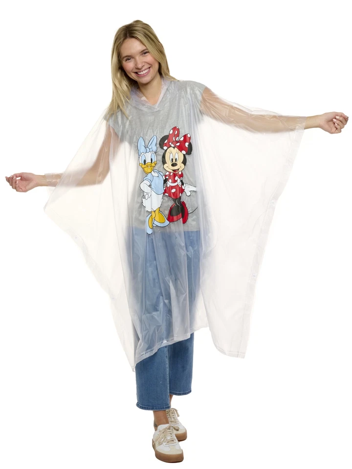 Poncho de lluvia resistente al agua para mujer adulto Disney Minnie Mouse y Daisy Duck Foto 2 de 4