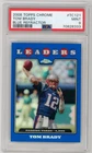 2008 Topps Chrome League Leaders Tom Brady Blue Refractor TC121 PSA 9 - PATRIOTS