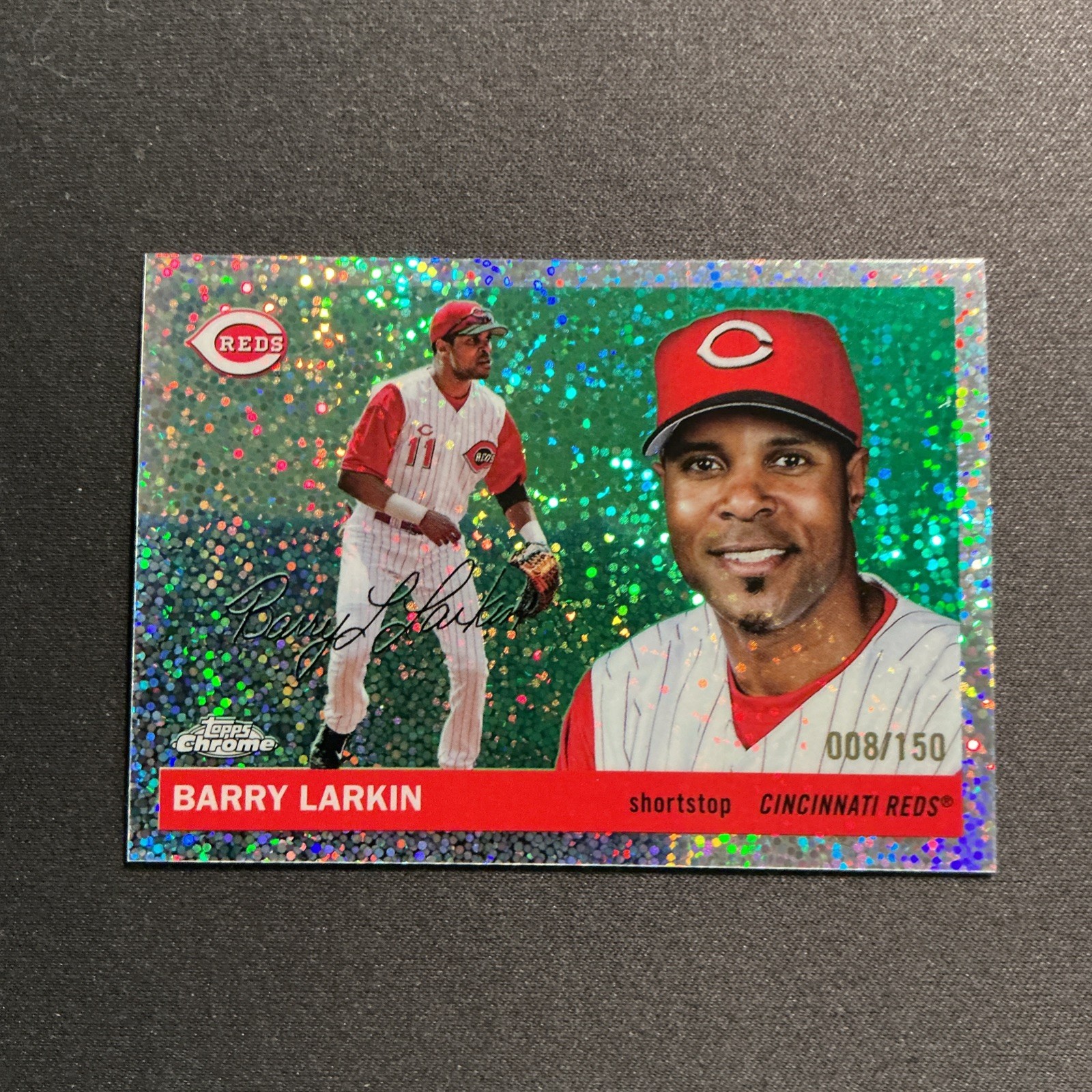 2025 Topps Chrome Platinum BARRY LARKIN (#451) Speckle /150