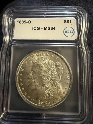 1885-O Morgan Silver Dollar MS64 ICG