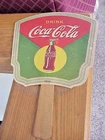 Vtg 1950's Coca-Cola Advertising Fan Piqua Ohio Authentic Original Book Piece