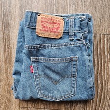 Levi's Kids 505 Regular Fit Blue Wash Denim Jeans Size 14 W 27" x L 29"