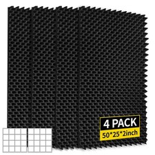 Panneaux Mousse Insonorisés 50x25x2 - Caisse à Oeufs Acoustique Panneaux Muraux avec Adhésif