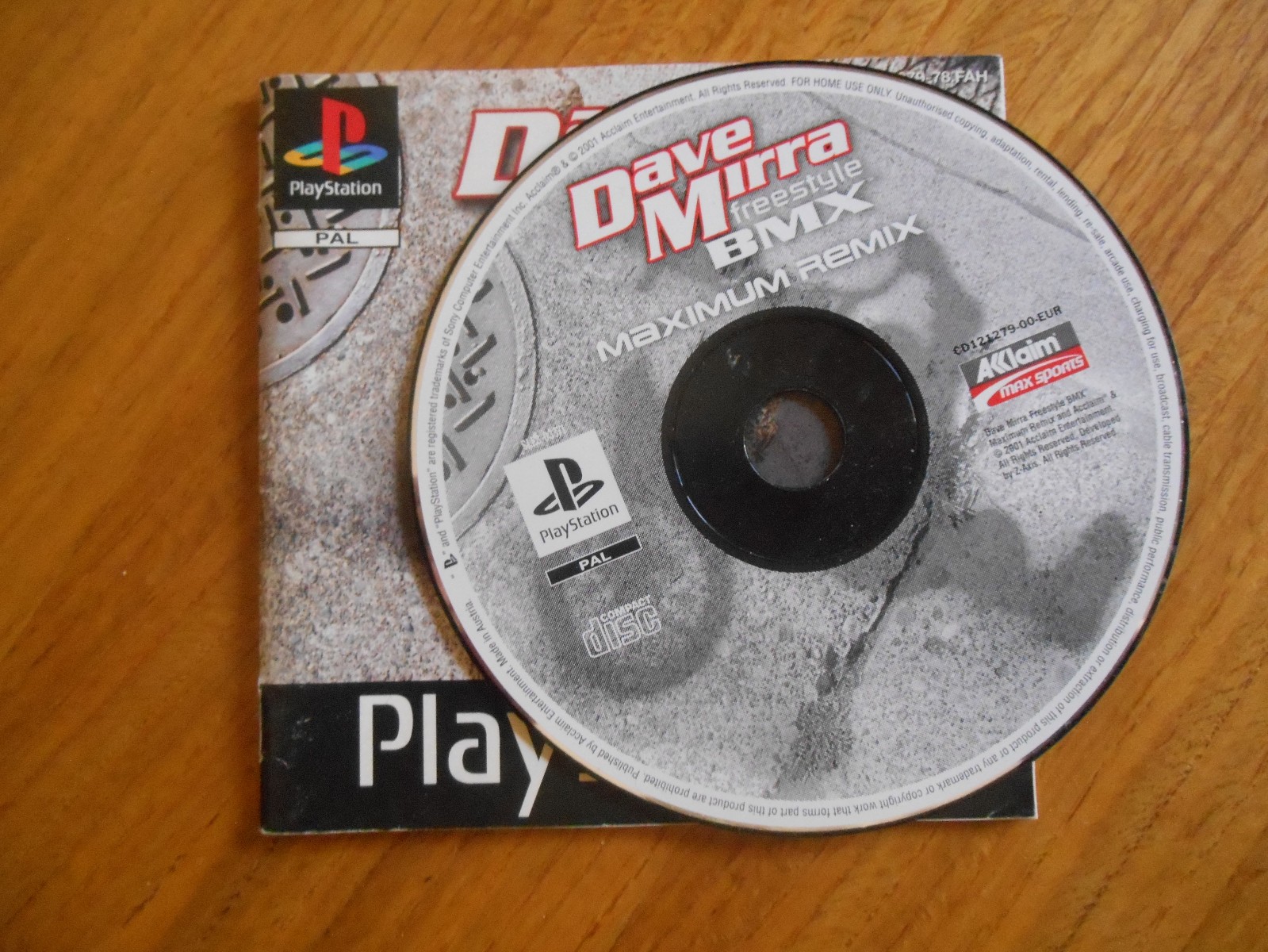Dave Mirra freestyle BMX maximum remix  ~~ Jeu PS1  / Jeu + notice