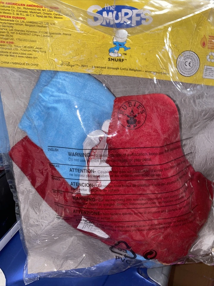 Rubíes 2011 Niño Pequeño Azul Pitufo Halloween Disfraz Mono SOLO 2/4 Foto 2 de 3