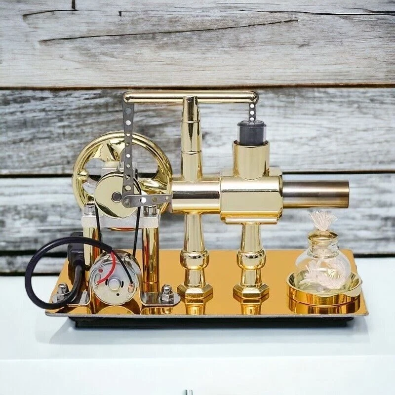DT Hot Air Single Cylinder Stirling Engine Generator Physics Popular Science Toy - Image 4 of 4