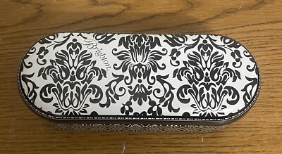 Brighton Sunglasses With Black and White Patterned Case Brighton Sunglasses Case Black and White Paisley Tin Metal  main image 3
