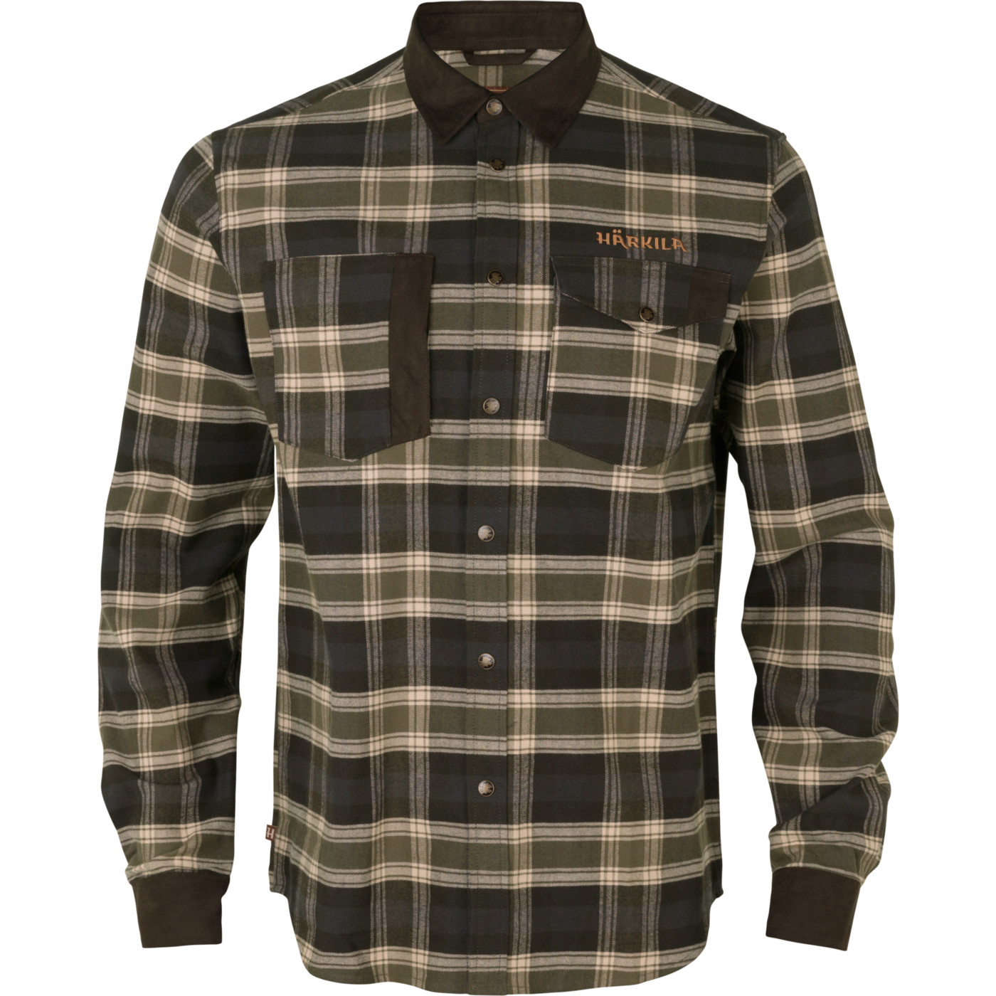 New Härkila Aivak Hunting & Casual Shirt Flannel OLIV Winter Long Sleeve 4XL