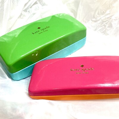 KATE SPADE DEEP SUNGLASSES CASE. GREEN/BLUE Kate Spade New York Sunglasses Case Green Blue Hardshell  main image 2