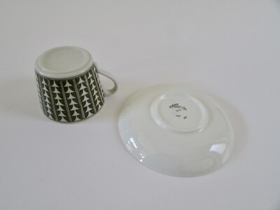 Mid Century Gefle Upsala Ekeby Sweden Green Variant Arthur Percy