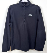 THE NORTH FACE 1/2 Zip Fleece Basic Pullover Black Jacket / Men's Medium