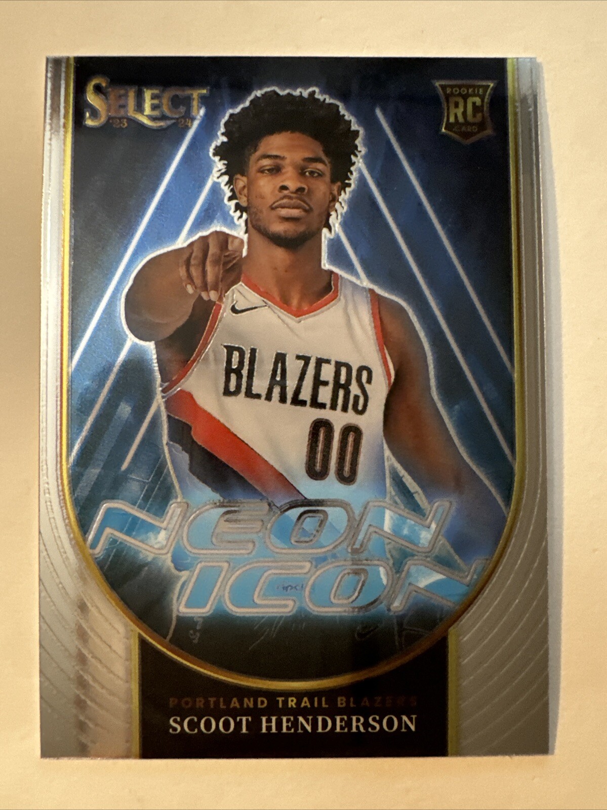 2023-24 Select Scoot Henderson Neon Icon RC #7 Portland Trail Blazers