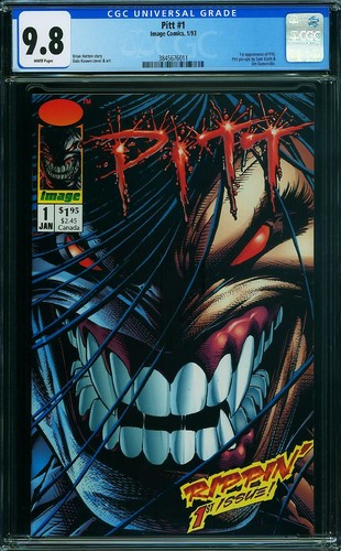 Pitt #1 (CGC 9.8 White) 1st Appearance, Sam Kieth Image Key Issue, 1993