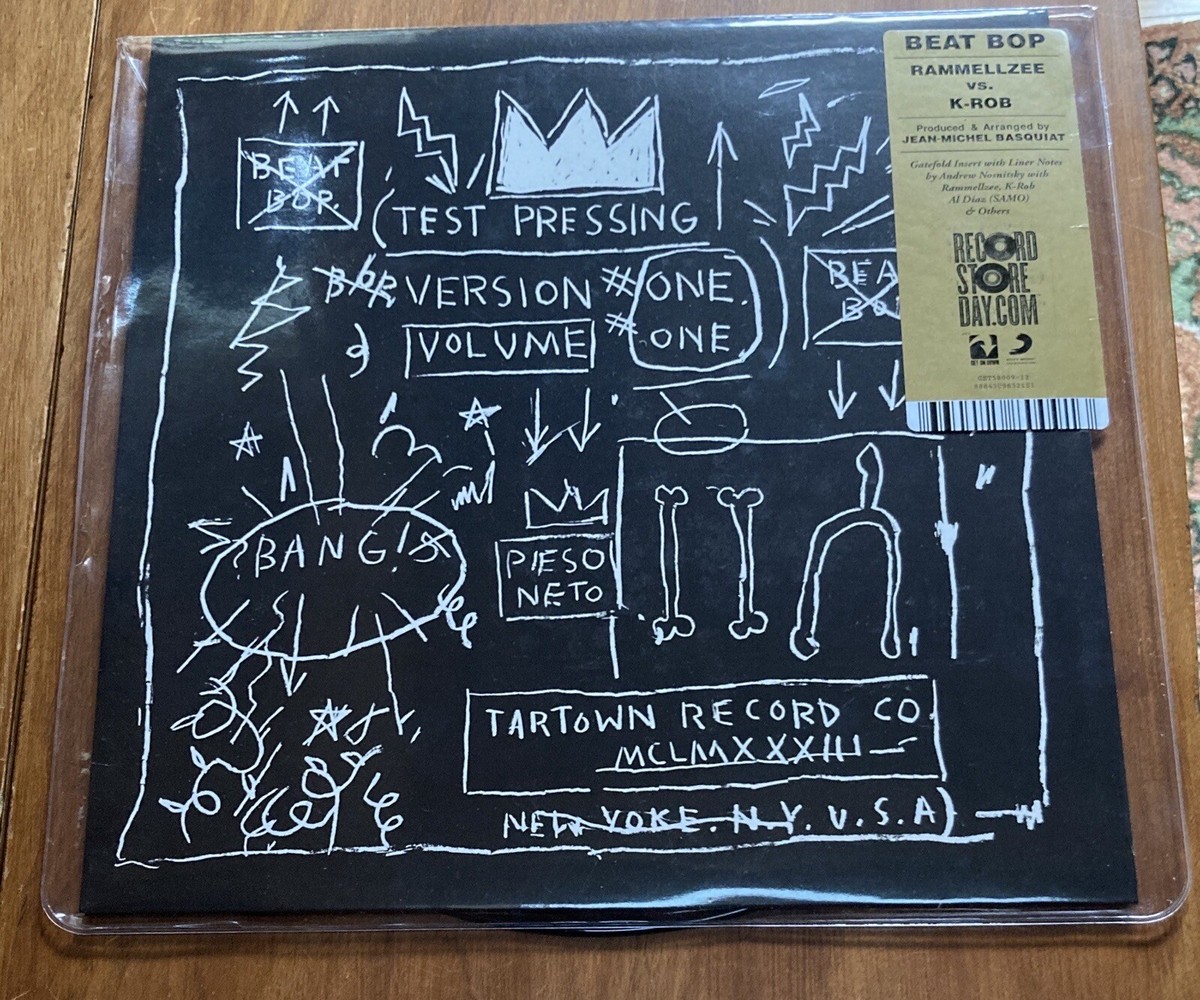 BASQUIAT Rammellzee K-Rob ‎Beat Bop RSD 2018 BLACK WHITE SPLIT 12 