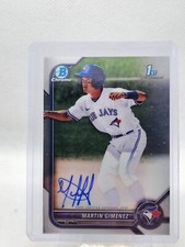 2022 Bowman Chrome Baseball Martin Gimenez 1st Bowman Auto